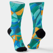 Socken mit Kritzeleien von Jill (Gewinkelt)