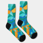 Socken mit Kritzeleien von Jill (Rechts)
