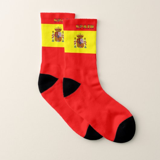 Socken mit spanischer Flagge (Paar)
