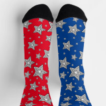 Socken mit Sternen