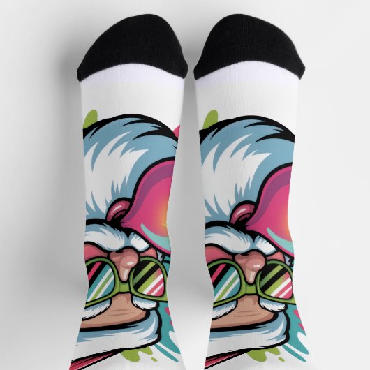 Socken mit Weihnachtsmotiv-Santa Claus (Oben)