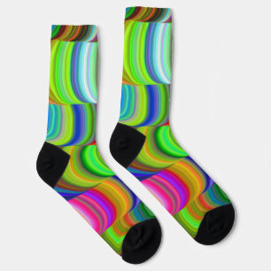 Socken mit welligem Muster