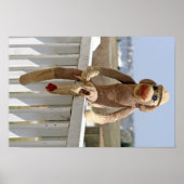 Socken-Monkey-1-Poster Poster (Vorne)