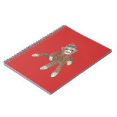 Socken-Monkey-Notebook Notizblock (Linke Seite)