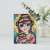 Socken Monkey See, Affe Do Design Postkarte (Stehend Vorderseite)