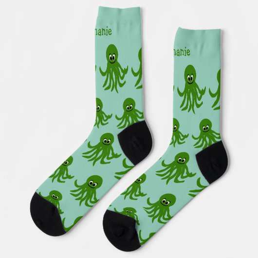 Socken Octopus Design (Linkes Detail)