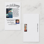 Socken-Oma-Visitenkarten Visitenkarte (Vorne/Hinten)