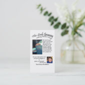 Socken-Oma-Visitenkarten Visitenkarte (Stehend Vorderseite)