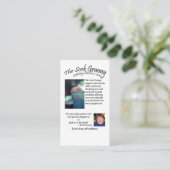 Socken-Oma-Visitenkarten Visitenkarte (Stehend Vorderseite)