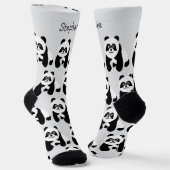 Socken Panda Design (Gewinkelt)