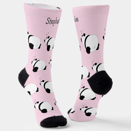 Socken Panda Design (Gewinkelt)