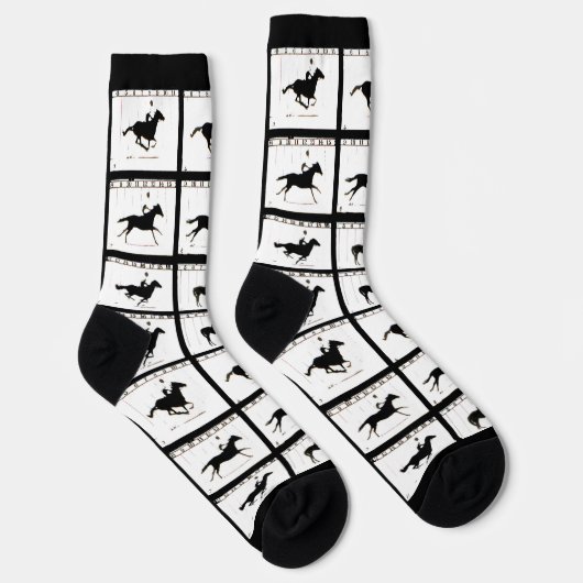 Socken - Pferd in Bewegung (Rechts)