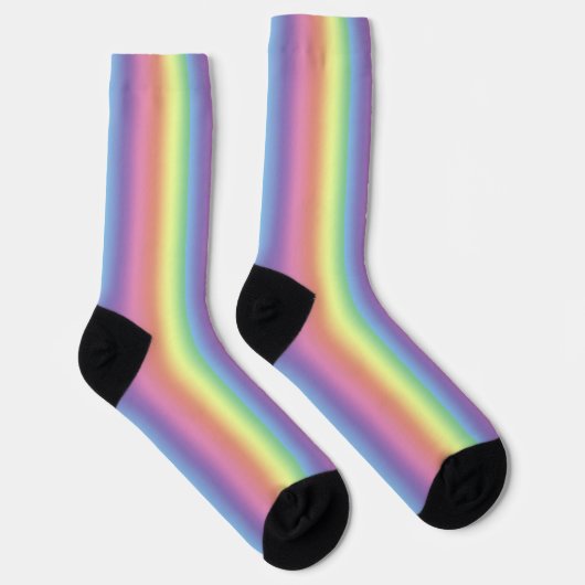 Socken - Rainbow-Pastell-Streifen (vertikal) (Rechts)