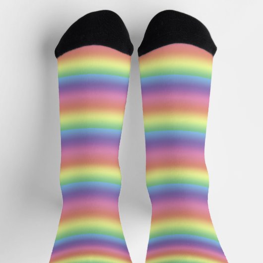 Socken - Rainbow - Pastellfarben (Oben)