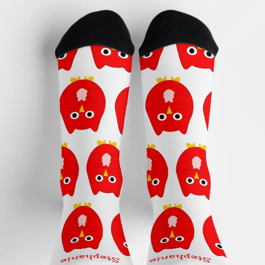 Socken Red Owl Design (Oben)