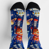 Socken Roboter Exploration, kosmische Kunst (Oben)