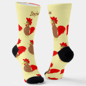 Socken-Rooster-Design Socken (Gewinkelt)