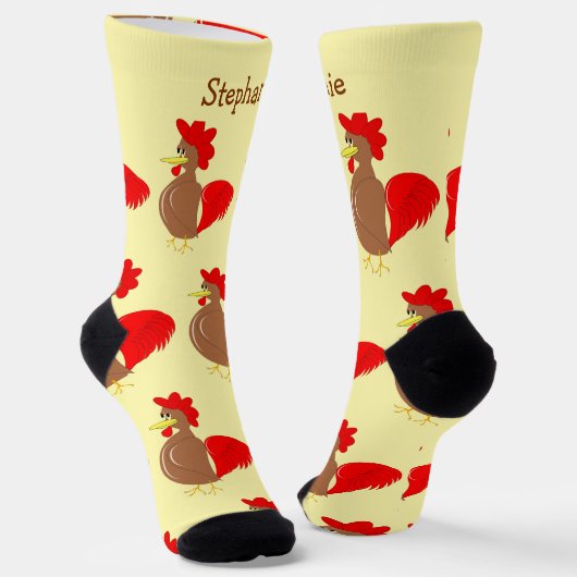 Socken-Rooster-Design Socken (Gewinkelt)