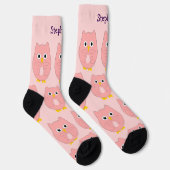 Socken rosa Schüssel Design (Rechts)