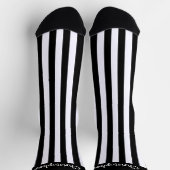 Socken Schwarz-Weiß-Streifen (Oben)