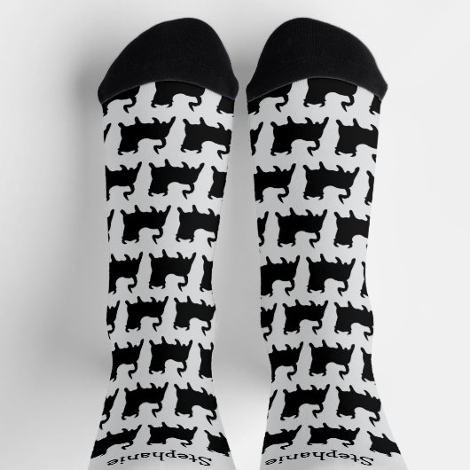 Socken Schwarzes Bull Design (Oben)
