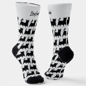 Socken Schwarzes Bull Design (Gewinkelt)