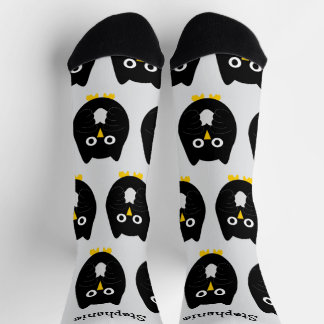 Socken Schwarzes Eulen-Design
