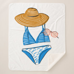 Socken Sie die Sonne auf - Blue Swimsuit 2 Sherpadecke