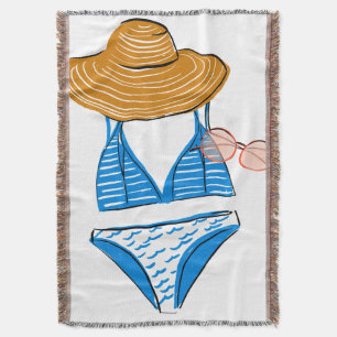 Socken Sie die Sonne auf - Blue Swimsuit Decke