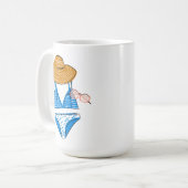 Socken Sie die Sonne hoch - Blue Swimsuit 2 Kaffeetasse (Vorderseite Links)