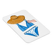 Socken Sie die Sonne hoch - Blue Swimsuit Magnet (Rechte Seite)