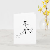 Socken Sie es auf "Em Card" Karte (Gelbe Blume)