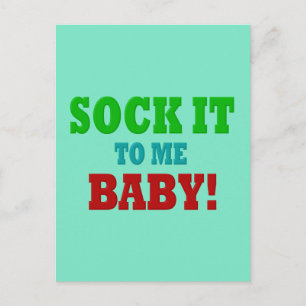 Socken Sie es mir Postkarte