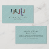 Socken Sportschuhe Visitenkarte (Vorne/Hinten)