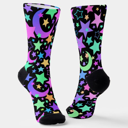 Socken - "Sterne" (Gewinkelt)