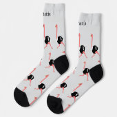 Socken Straußendesign (Linkes Detail)