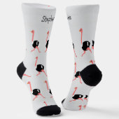 Socken Straußendesign (Gewinkelt)