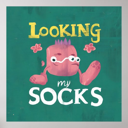 Socken suchen poster (Vorne)
