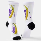 Socken - tanzende Bananen (Gewinkelt)