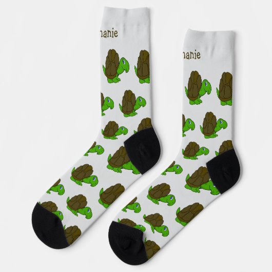 Socken Tortoise Design (Linkes Detail)