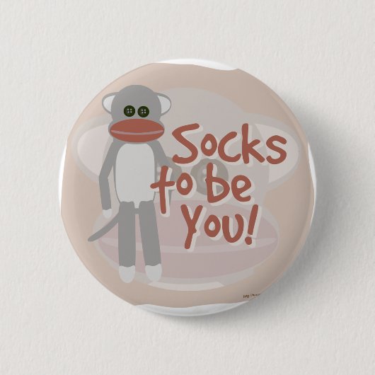 Socken, um du selbst zu sein! button (Vorderseite)