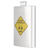 Socken und Sandalen Flachmann (Links)