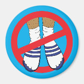 Socken und Sandalen Funny Cruise Stateroom Door Magnet (Vorne)