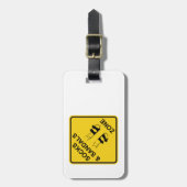 Socken und Sandalen Gepäckanhänger (Vorderseite vertikal)