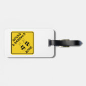 Socken und Sandalen Gepäckanhänger (Rückseite horizontal)