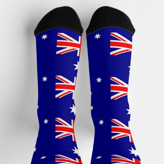 Socken unter der Flagge Australiens (Oben)