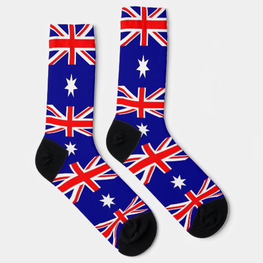 Socken unter der Flagge Australiens (Rechts)