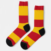 Socken unter der Flagge Spaniens (Linkes Detail)