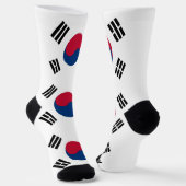 Socken unter der Flagge Südkoreas (Gewinkelt)