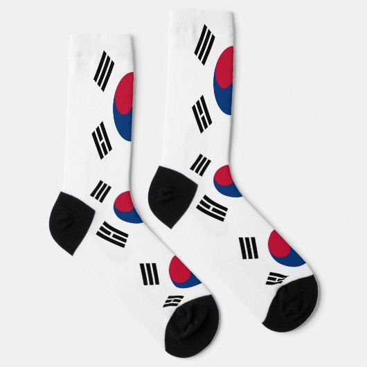 Socken unter der Flagge Südkoreas (Rechts)